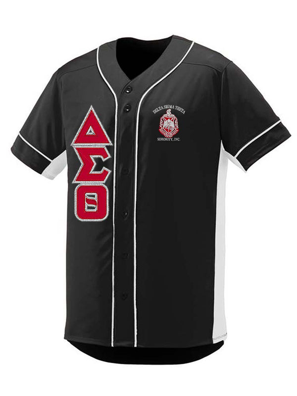 Sigma Black Pinstripe Button Up Baseball Jersey 2XL